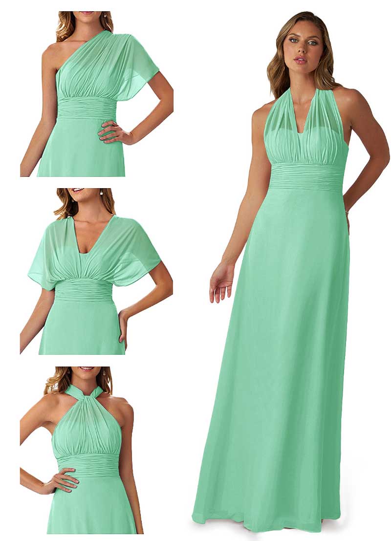 Vestidos de dama de honor de gasa