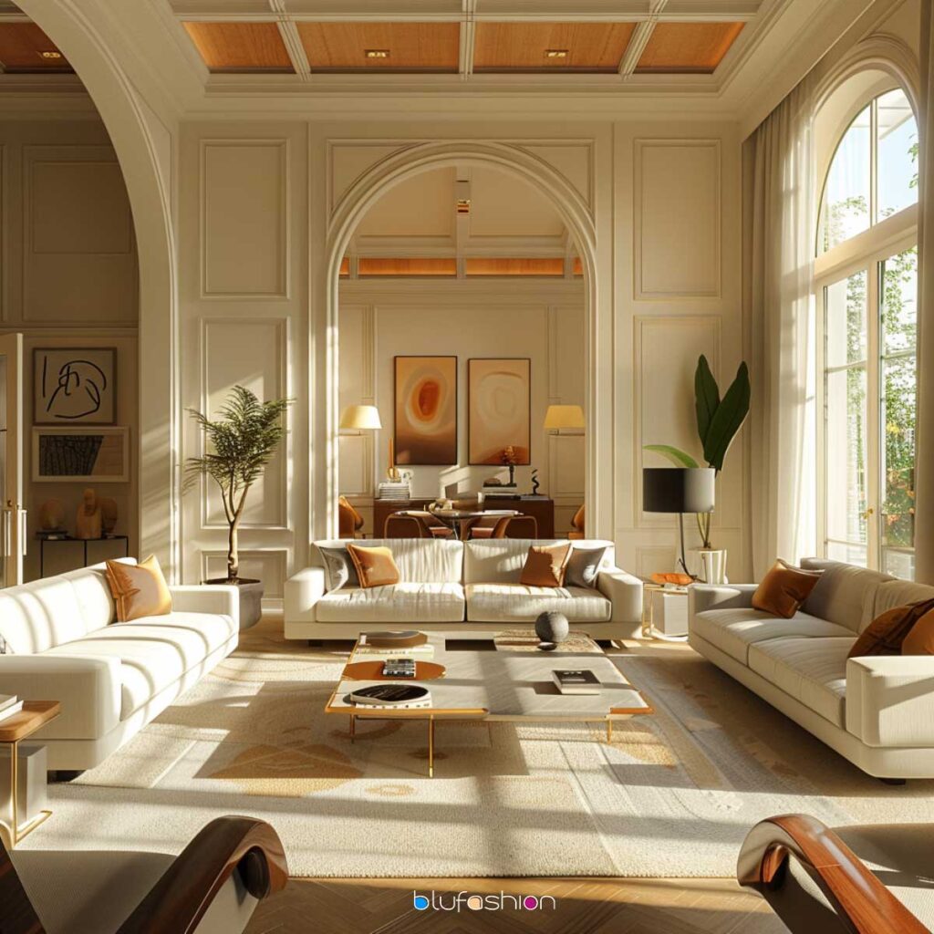 Organice los muebles para crear áreas de conversación acogedoras