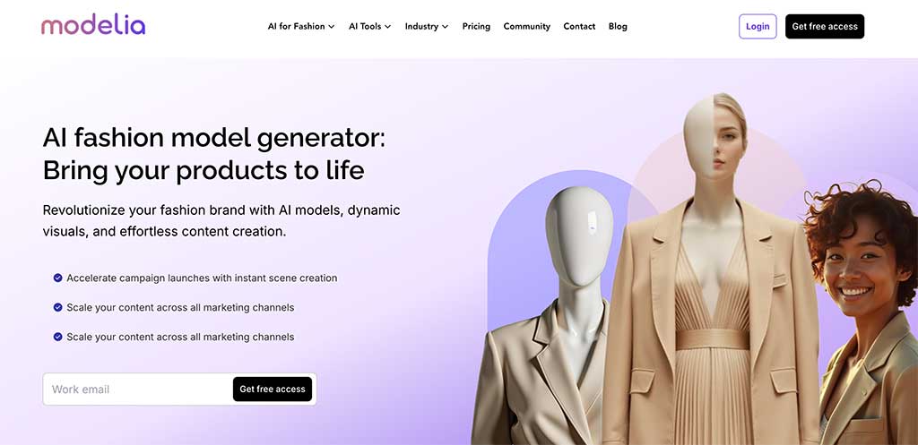 Modelia.ai - diversos avatares para lookbooks inclusive