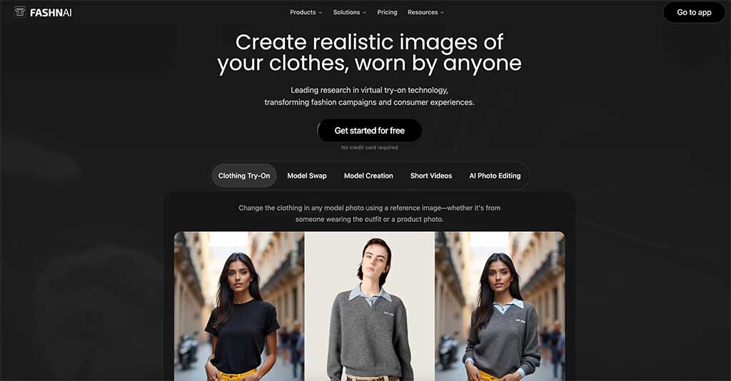 Fashn.ai - Diseño de boceto + render de fotos en una herramienta