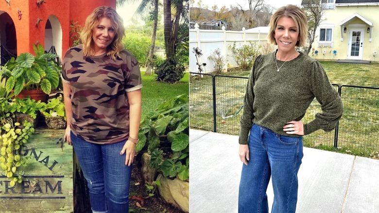 Meri Brown posa en fotografías de antes y después de una pérdida de peso significativa