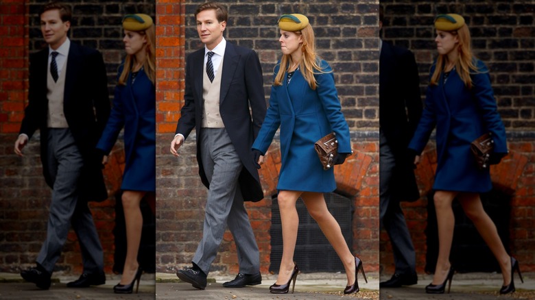 La princesa Beatriz en la boda de Jake Warren y Zoe Stewart.