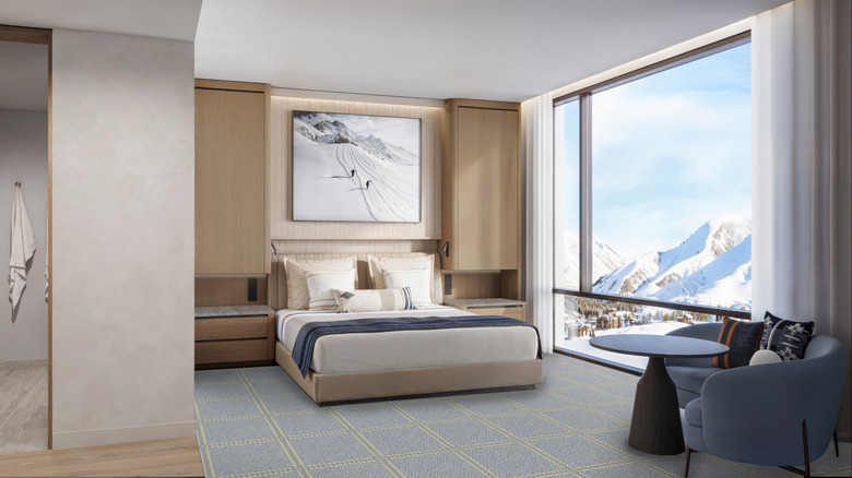 Maqueta de una habitación con vista a las montañas en The Observatory Sun Valley, A Viceroy Resort