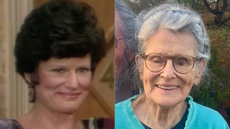 L: Una instantánea de Mary Louise Wilson como Ginny Wroblicki en One Day at a Time / R: Una foto de 2024 de Mary Louise Wilson en 2024