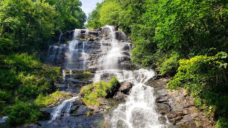 Amicalola Falls en Amicalola Falls State Park, Georgia, EE.UU.