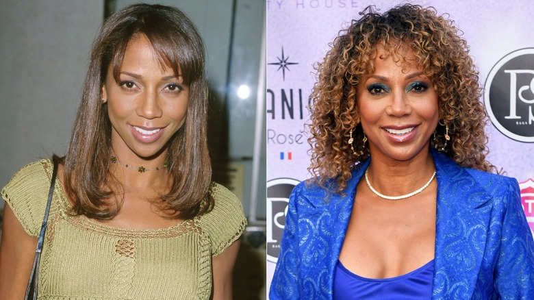 Fotos de lado a lado de Holly Robinson Peete en 1999 y 2026