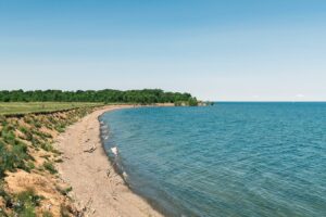 Entre Buffalo y Rochester hay un tranquilo parque estatal en el lago Ontario con campos de golf y zonas de acampada.