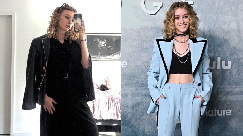 Ella Dixon tomándose una selfie en el espejo