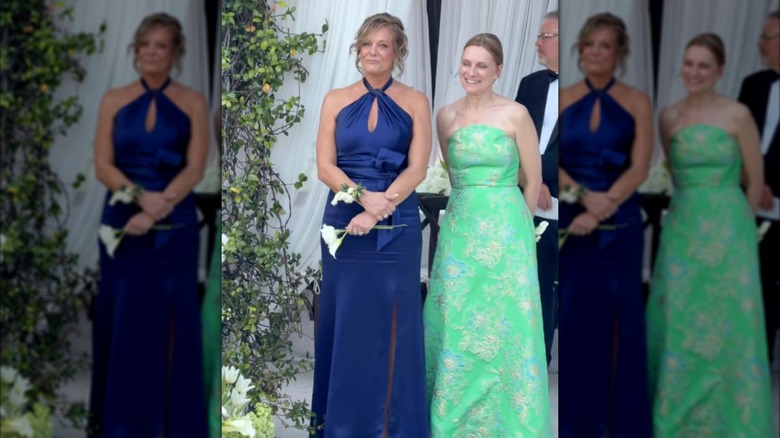 Kelly Hyland en la boda de su hija Brooke Hyland.