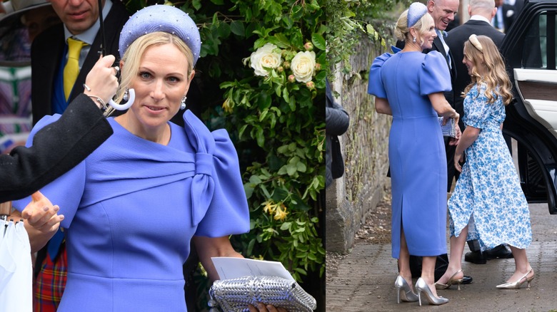Zara Tindall en la boda de Peter Phillips y Harriet Sperling.