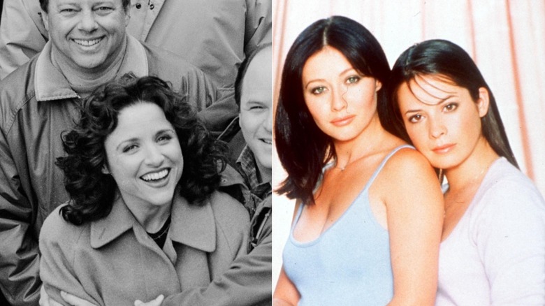 Julia Louis-Dreyfus en el set de 