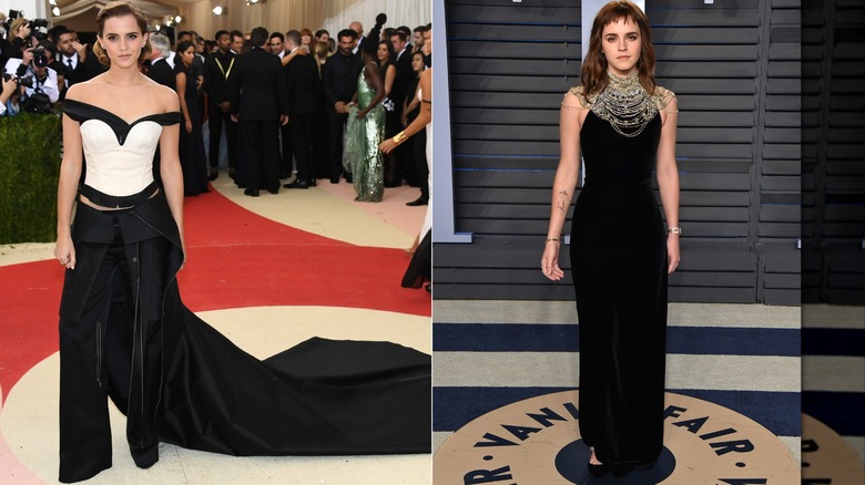 Emma Watson en 2016 y 2018