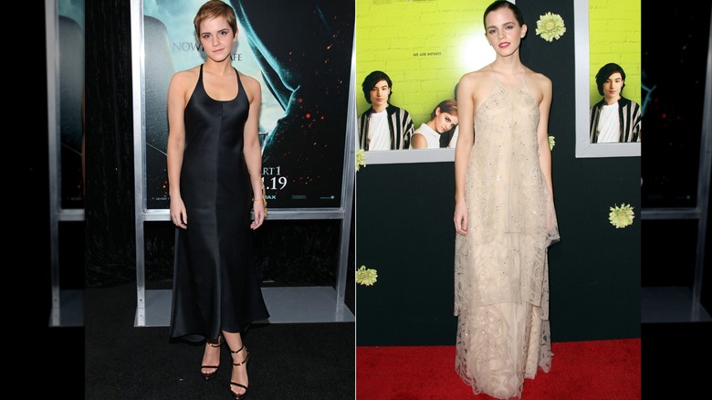 Emma Watson en 2010 y 2012