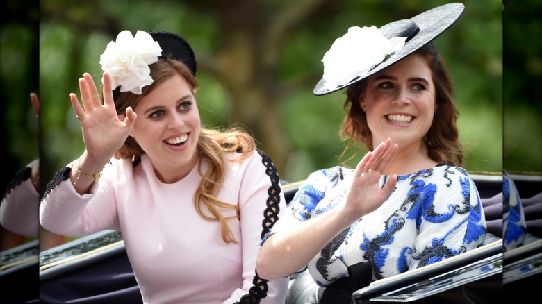 La princesa Eugenia y la princesa Beatriz en Trooping the Color 2019.