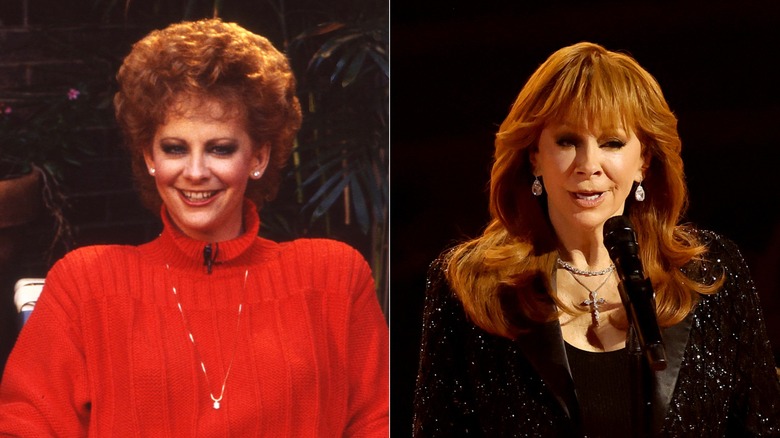 Lado a lado: Reba McEntire en 1987 y 2026