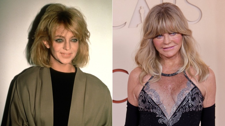 Lado a lado: Goldie Hawn en 1984 y 2026