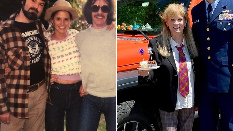 PJ Soles en los años 70 y en el 2026 con su hijo