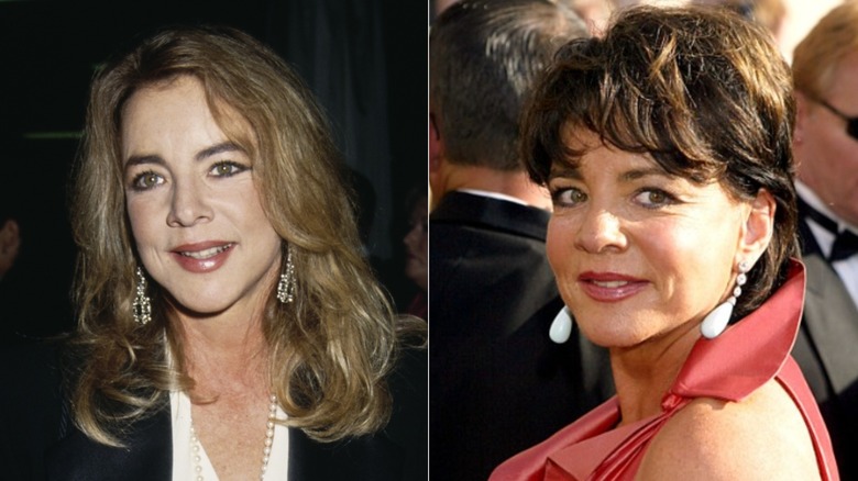 Stockard Channing en los premios GLAAD de 1994 a la izquierda y los Emmy de 2003 a la derecha.
