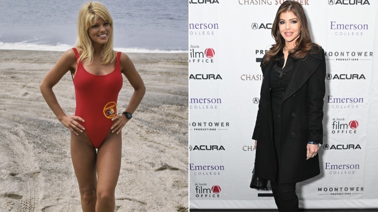 Donna D'Errico en el set de "vigilantes de la bahía" y organizar un evento en 2026