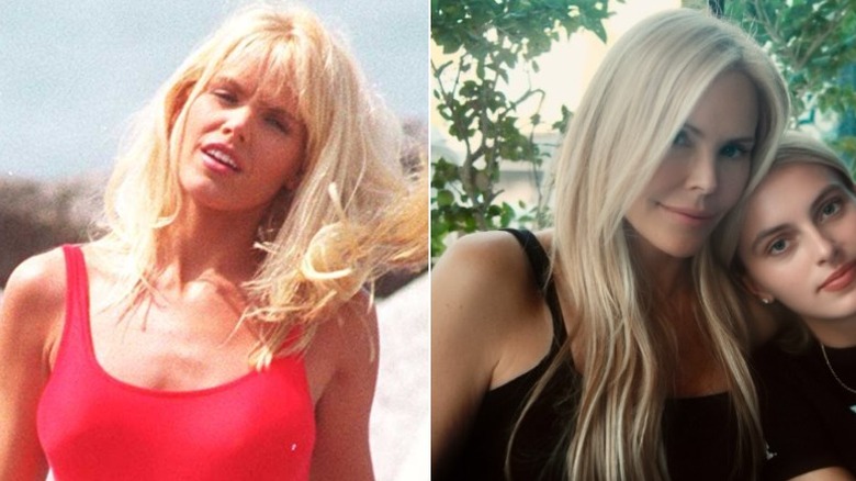 Gena Lee Nolin en el set de "vigilantes de la bahía" en los años 90, y con su hija en 2026
