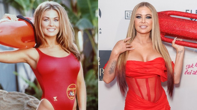 Carmen Electra en el set de 