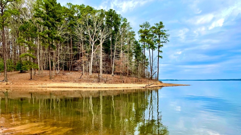 Lago Jordan cerca de Raleigh, Carolina del Norte