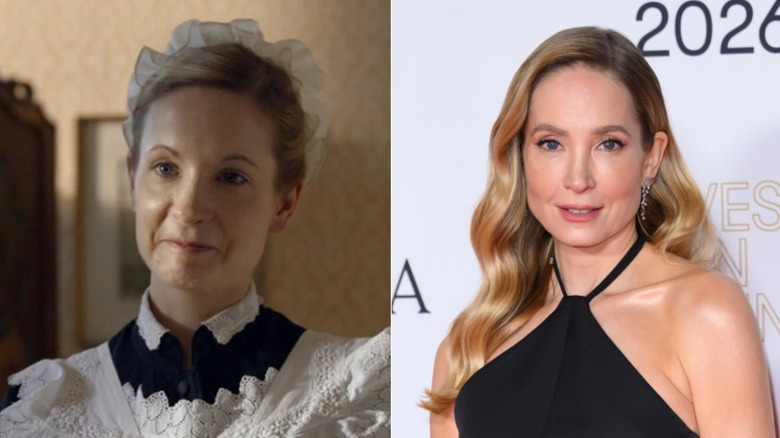 Joanne Froggatt en Downton Abbey y en un evento BAFTA en 2026