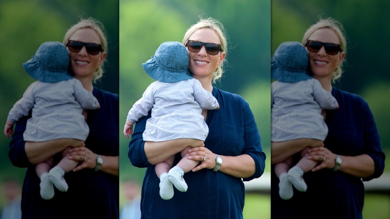 Zara Phillips con su bebé Mía