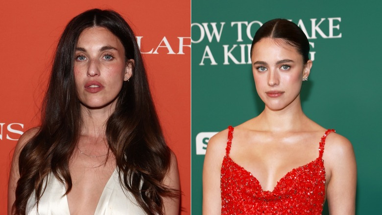 Rainey y Margaret Qualley en la alfombra roja