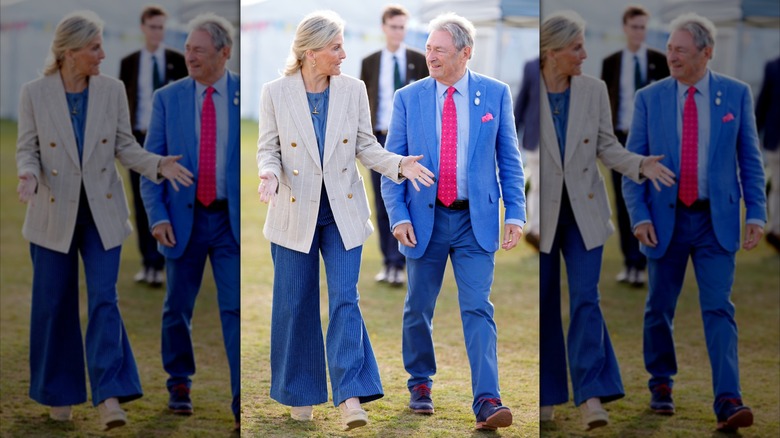 Sophie, duquesa de Edimburgo y Alan Titchmarsh en la Royal Windsor Flower Show el 5 de junio de 2026.