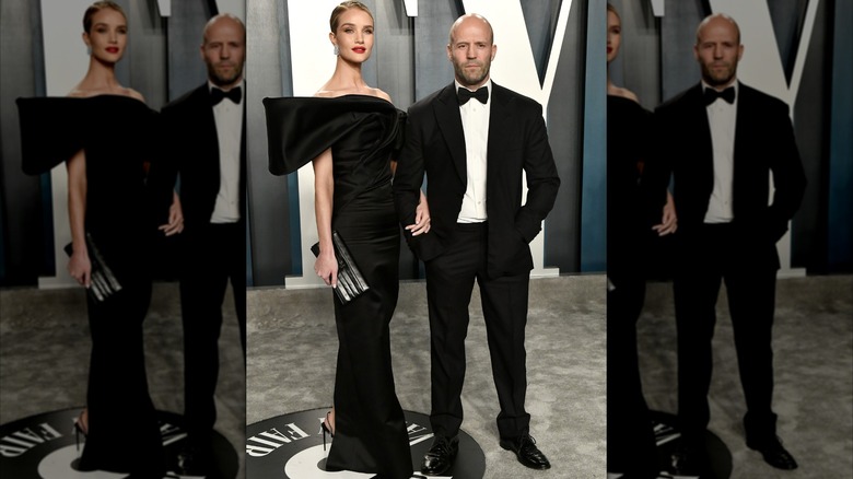 Rosie Huntington-Whiteley y Jason Statham el 9 de febrero de 2020