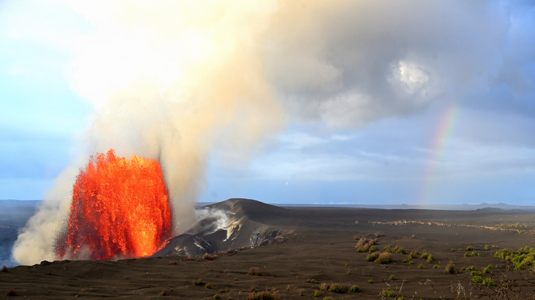 Dramática erupción volcánica en la Isla Grande de Hawái