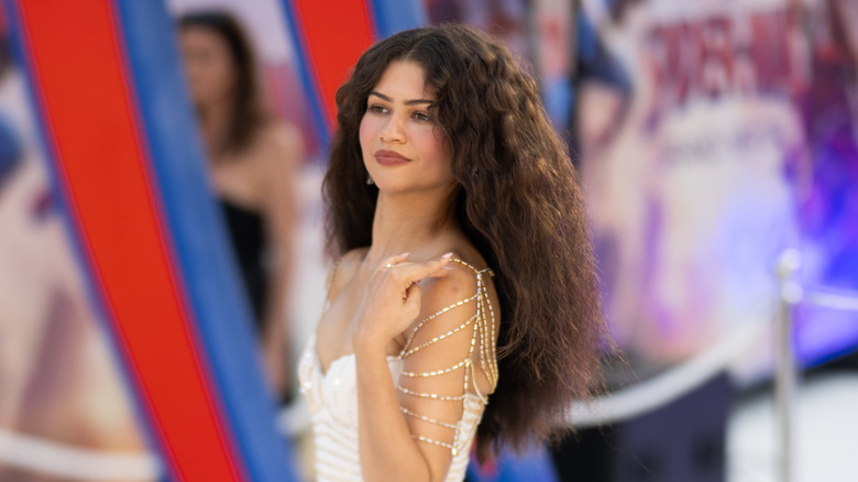 Zendaya con rizos voluminosos