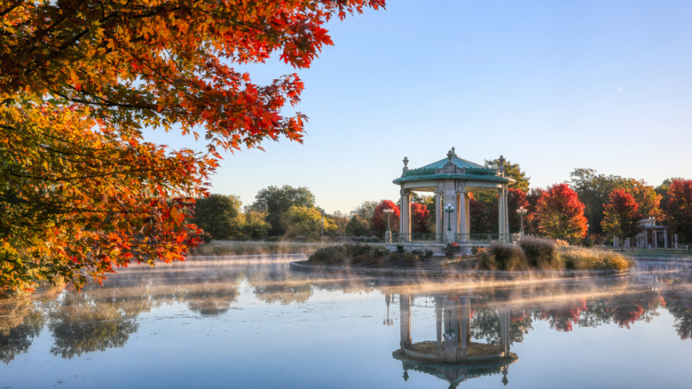 El quiosco de música en Forest Park en St. Louis, Missouri