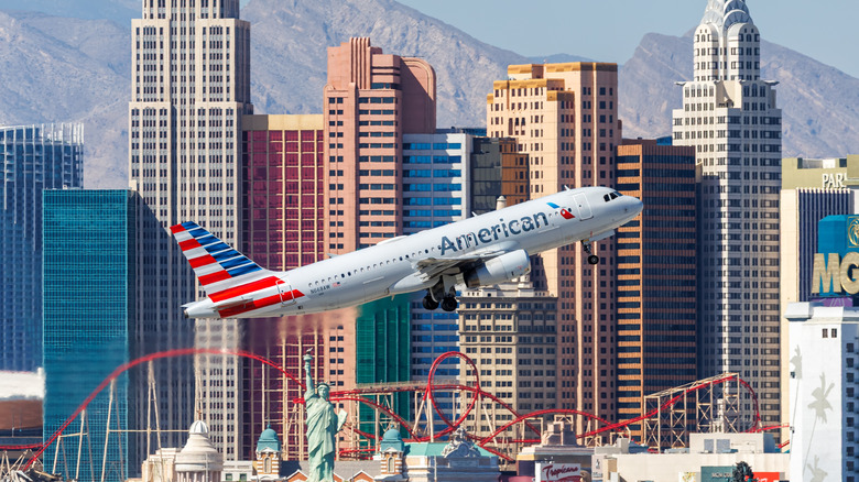 Vuelo de American Airlines en Las Vegas