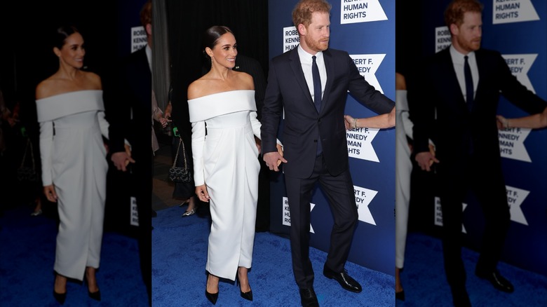 Meghan Markle y el príncipe Harry en la Gala Onda de Esperanza de Derechos Humanos de Robert F. Kennedy 2022 en la ciudad de Nueva York en diciembre de 2022