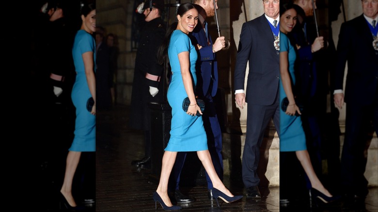 Meghan Markle y el príncipe Harry en los premios anuales Endeavour Fund Awards en Mansion House en Londres en marzo de 2020