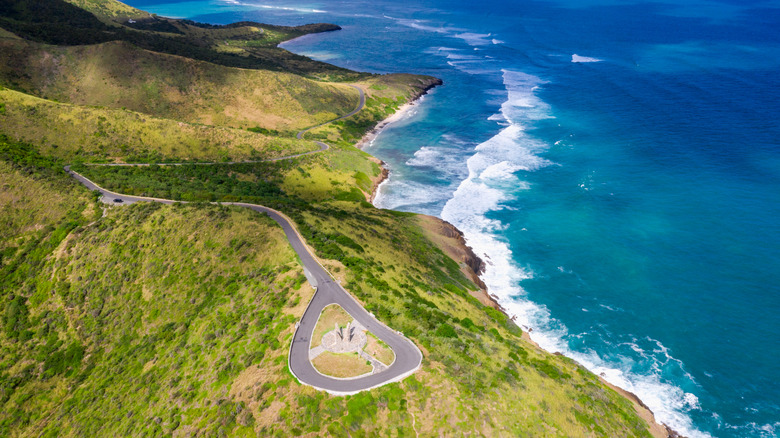 Vista aérea de Point Udall en St. Croix USVI