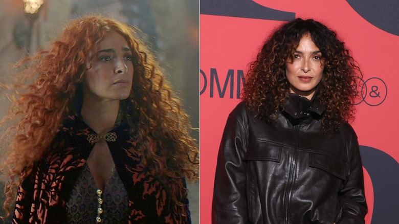 Anna Shaffer en The Witcher y luciendo una chaqueta negra
