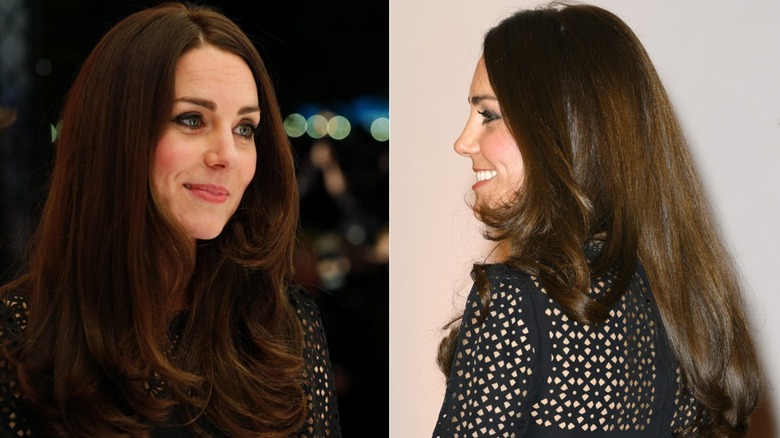 Kate Middleton con pelo liso y ojos ahumados en noviembre de 2013
