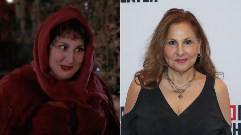 L: Kathy Najimy en 1993 "Hocus Pocus". R: Kathy Najimy en 2024