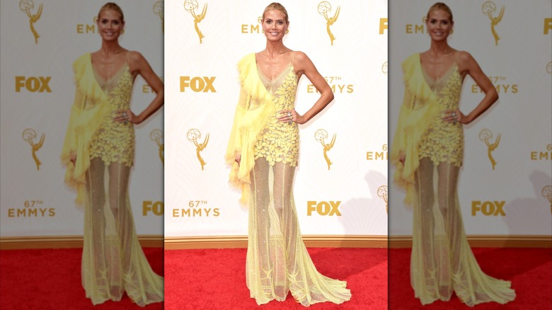 Heidi Klum asiste a la 67ª edición anual de los Primetime Emmy Awards en Los Ángeles en septiembre de 2015