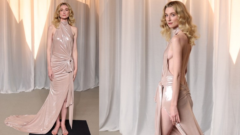 Elizabeth Debicki con un look color carne en la Gala del Museo de la Academia 2026