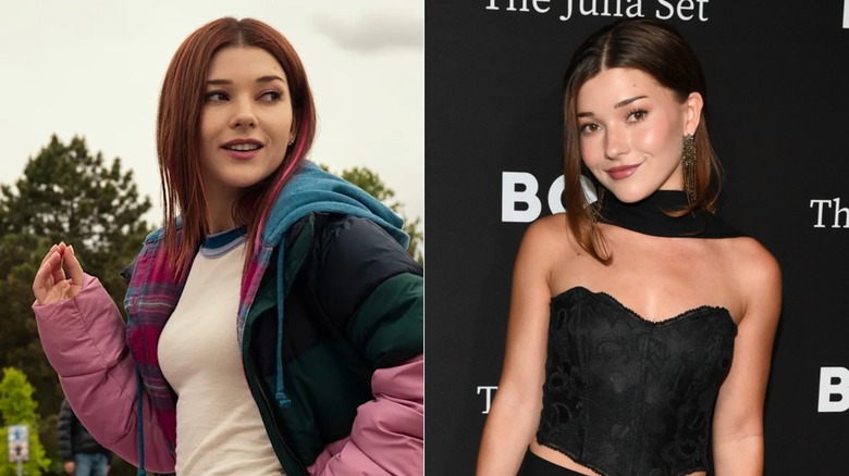 (Izquierda) Katie Douglas como Abigail Littman en 