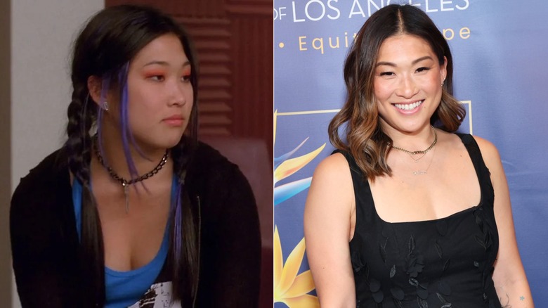 (Izquierda) Jenna Ushkowitz como Tina Cohen-Chang en 