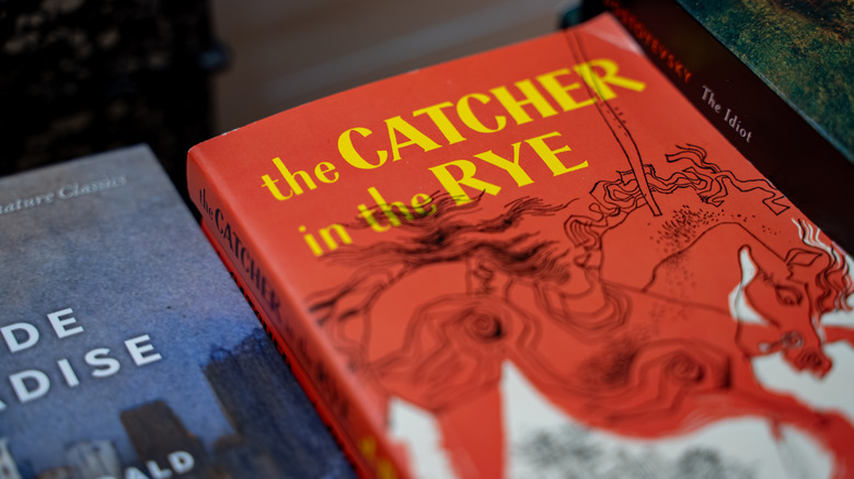 Un cierre de imagen de novelas clásicas, entre ellas El guardián entre el centeno de JD Salinger